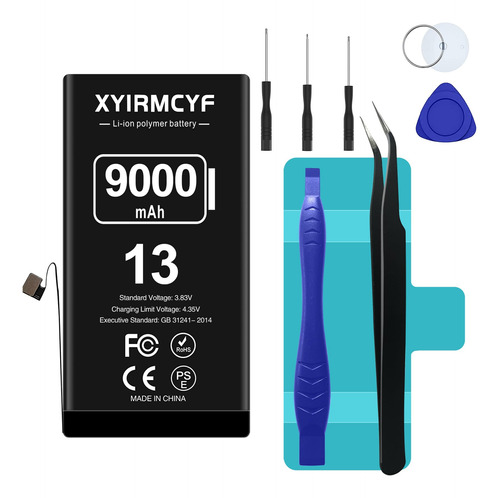 Xyirmcyf Bateria De 9000 Mah De Gran Capacidad Compatible Co