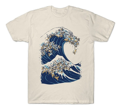 Playera O Camiseta Ola Okinawa Arte Japonesa Mar Oceano 
