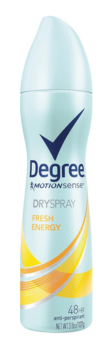 Desodorante  Spray Degree Energía Fresca Grado Para Mujeres