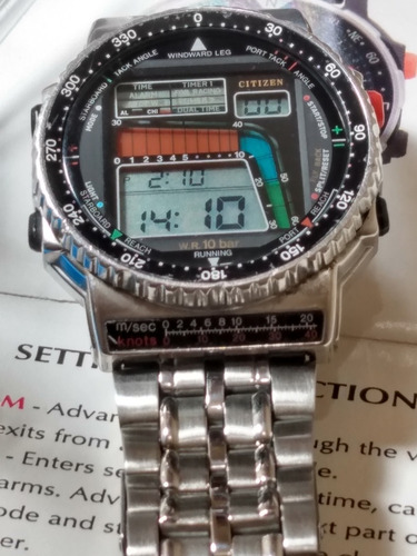 Citizen D120 Série Prata - Wind Surf - Muito Conservado
