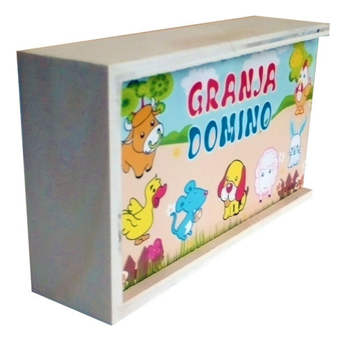 Juego De Domino Piezas Grandes Infantil Madera Niños