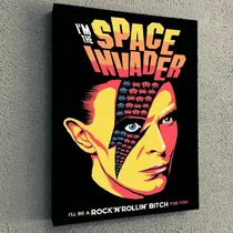 Comprar Cuadro De Rock Banda David Bowie Space Invaders