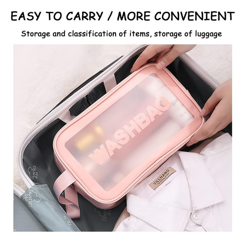 Bolsas Cosméticas Translúcidas De Viajes Impermeables De Bri