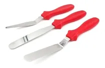Comprar Set 3 Espatulas De Reposteria Acero Inoxodable Escalon Recta Color Sin Elección