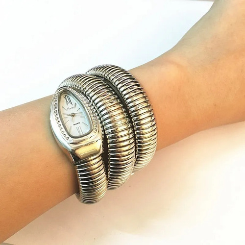 Reloj De Pulsera Mujer Cussi Serpente Cobra