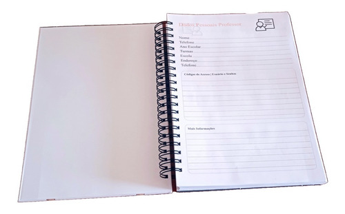 Agenda Caderno A4 Professor