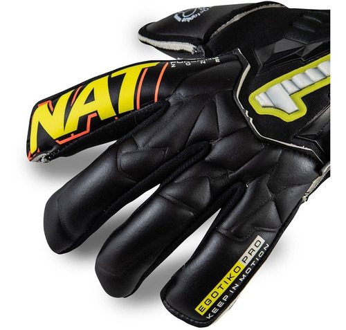 Imagen 2 de 7 de Guante De Portero Rinat Egotiko Stellar Pro Negro Amarillo