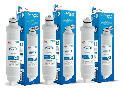 Kit 3 Refil Filtro Electrolux Pa21g,pa26g, Pa31g,pe11b,pe11x Cor Colorido