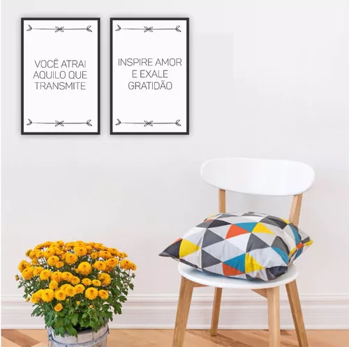 Quadro Inspire Amor, Exale Gratidão - Quadros Online