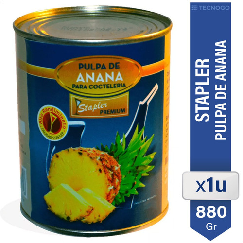 Imagen 2 de 4 de Pulpa De Ananá Stapler Lata X 880 G