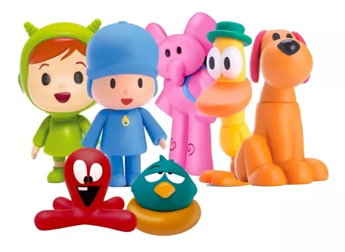 Boneco Nina De Vinil Macio Desenho Infantil Pocoyo - Cardoso