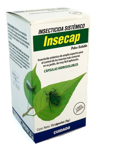 Insecap Insecticida Sistémico Plantas Arboles X 15 Cápsulas