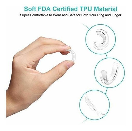 Ajustador De Tamaño De Anillo Invisible Para Anillos Suelto