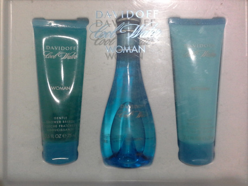 Imagen 1 de 6 de Perfume Original Cool Water  Set De Regalo Para Damas 
