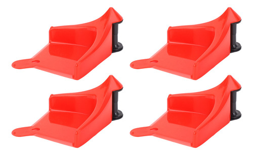 Rolo De Mangueira De Pneu Vermelho Vermelho, Pacote Com 4
