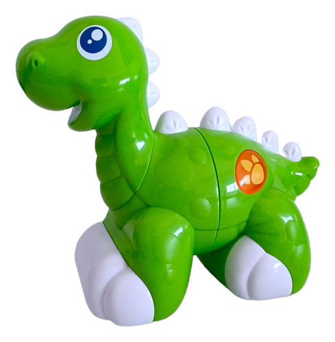 Dinosauro Con Luz Sonido Y Movimiento Rumble Dinos Color Verde Personaje Dinosaurio