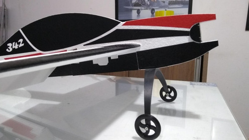 Aeromodelo Elétrico Acrobático Sbach Isopor T5 Perfilado 95cm Horizon Com Linkagem trem de pouso Cor Vermelho