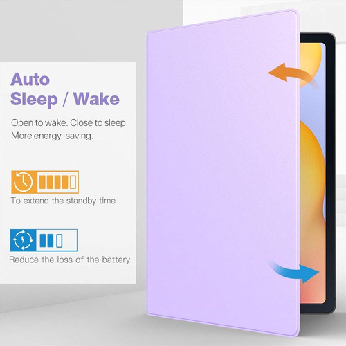 Funda Para Samsung Galaxy Tab S6 Lite De 10,4pulgadas Timovo Morado Claro