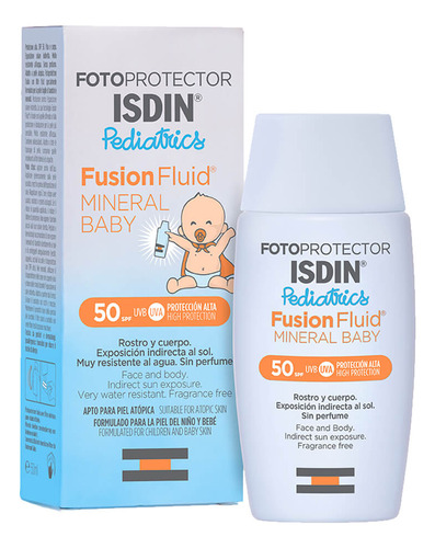 Protector Solar Isdin Fusion Fluid Mineral Baby Spf 50