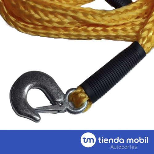Imagen 3 de 7 de Linga Soga Remolque 4 Metros Cinta Seguridad