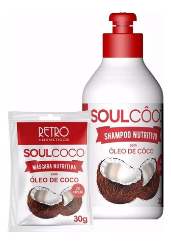 Retrô Cosméticos - Mini Kit Nutritivo Soul Coco - 2 Produtos