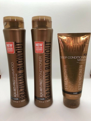 Brazilian Blowout Aftercare Kit Champú, Acondicionador, Masc