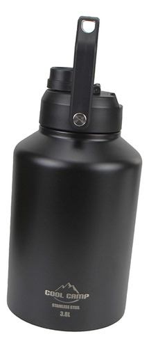 Botella De Agua Aislada De Un Galón, Jarra De Negro 3.8l
