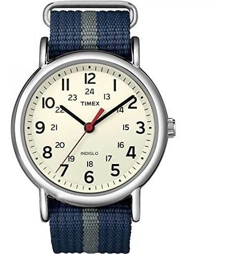 Reloj Timex Weekender  Para Hombre T2n654e4 Color Zul Y