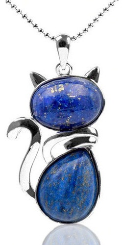 Collar Cuarzo Lapislazuli Gato + Estuche Dayoshop