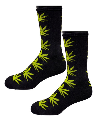 Medias Largas Cannabis Hierba Mata Unisex