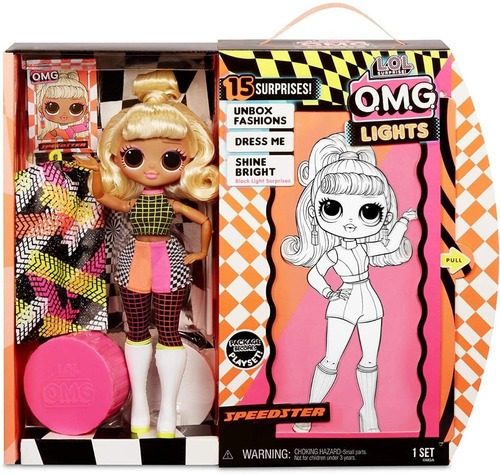 Lol Surprise Omg Lights Speedster Fashion Loira 15 Surpresas