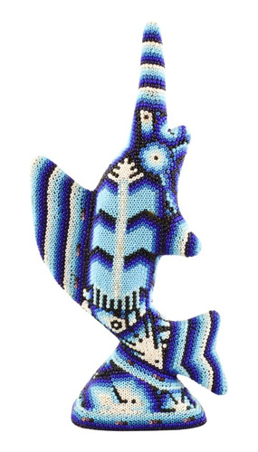 Huichol Madera Pez Vela Artesania Oaxaca Arte Copal P002