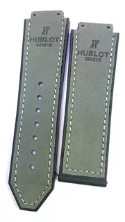 Pulseira Couro Para Relogio Hublot Big Bang, Geneve - Cinza