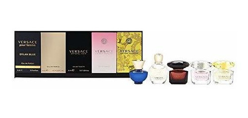 Versace Miniatures Colección Mujer 5 Pc Mini Regalo P4vvp