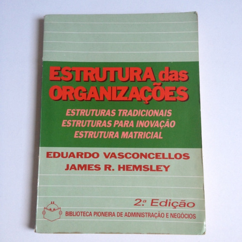 Livro Estrutura Das Organizações - Eduardo Vasconcellos 