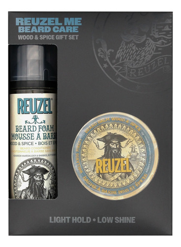 Kit Reuzel Para Barba Jabón Espuma En Seco + Bálsamo Barba