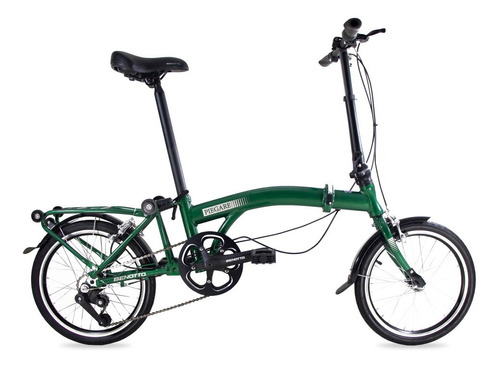 Bicicleta Benotto Plegable Piegare R16 3v Unisex Verde