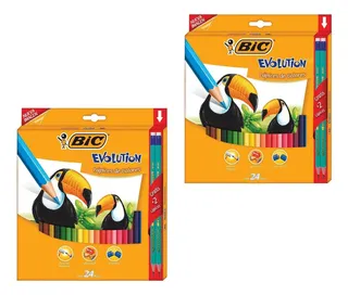 Colores Bic Evolution Estuche C/24 Colores - 911292 X 2pz