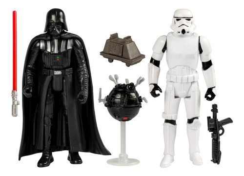 Figura De Acción Epic Hero Darth Vader Y Stormtrooper