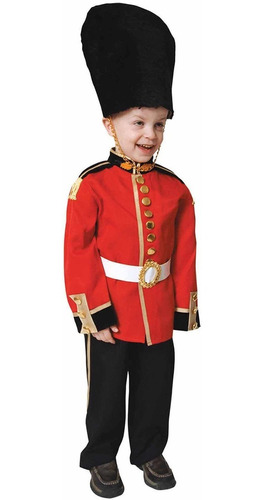 Disfraz Para Niño Guardia Real Británico Talla S (4-6)