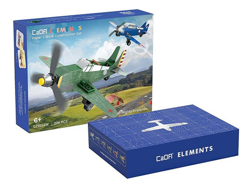 Bloques Set De Aviones + Hangar Armables 226 Pcs  - Cada