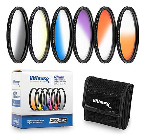 Kit De Filtro De Color Gradual Ultimaxx Professional De Seis