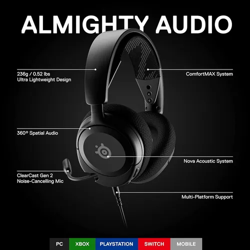 Nuevo Steelseries Arctis Nova 1 Auriculares Para Juegos Mult