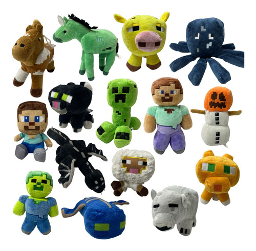 Peluche Minecraft Steve Creeper 20 Cm Varios Modelos Dragon