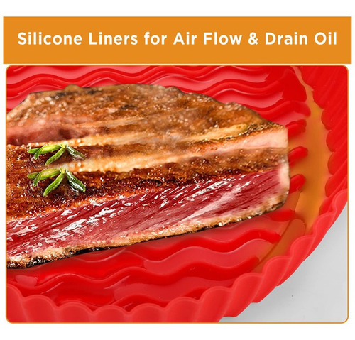. Kit 3 Moldes Silicona For Air Fryer