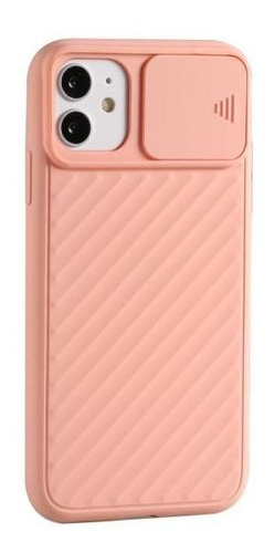 Carcasa Silicona Protector Cámara/rosa Para iPhone 12 Mini 