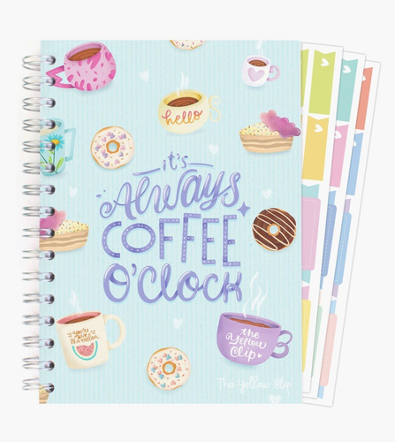 Libreta Espiral Pasta Dura Con Stickers, Tipo Bullet Journal