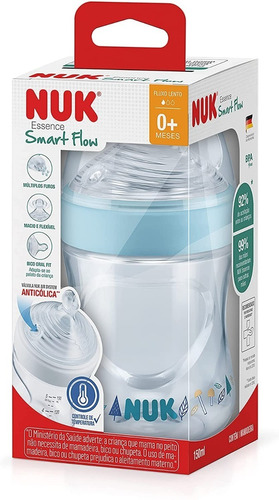 Mamadeira Nuk Essence Smart Flow 150ml Fluxo Lento 0-6 Meses