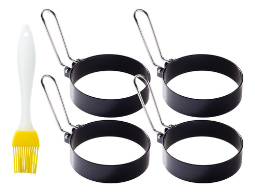 4x Anéis De Fritura De Ovo, Frigideira Redonda De Omelete,