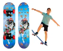 Comprar Patinetas Patineta Skate Infantil 4 Ruedas 60cm Juegos